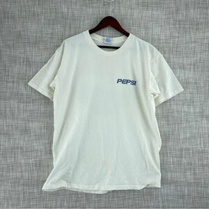 Vintage Y2K Pepsi short sleeve shirt Mens Size L/XL *flaw 1828